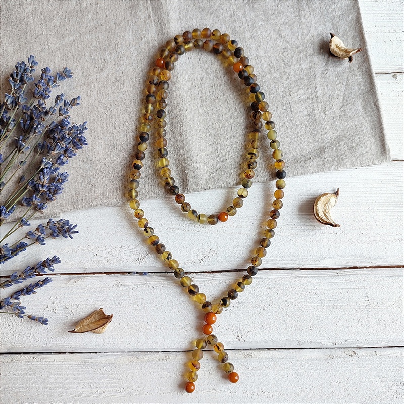 Четки будддийские янтарь 9206100234 (1)