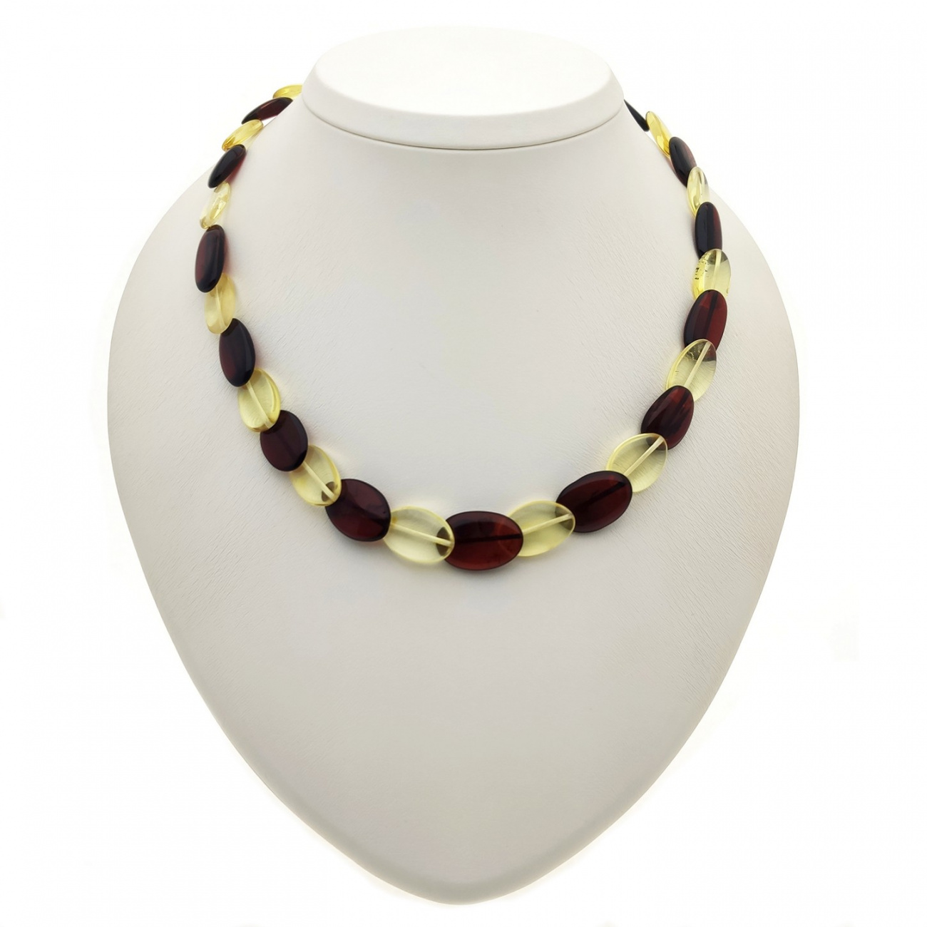 Бусы "Змейка" из янтаря