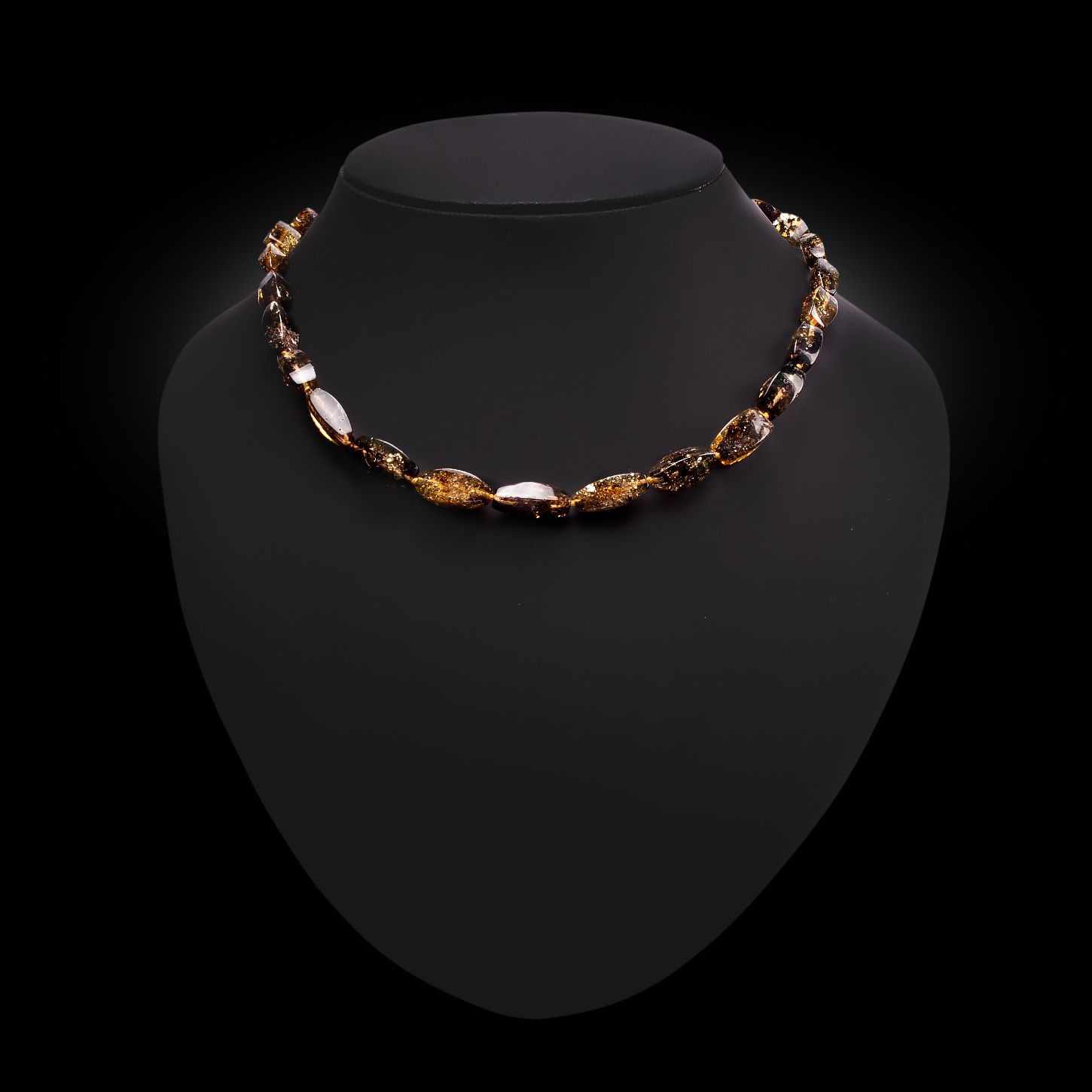 Бусы "Аленка" из янтаря