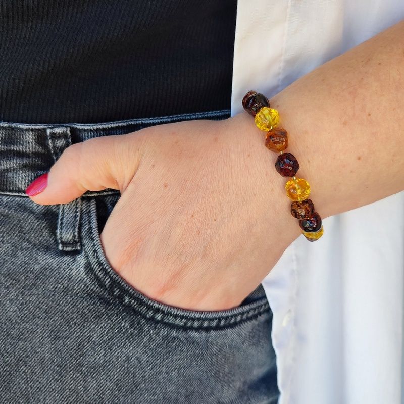 Браслет "Кусанка" янтарь