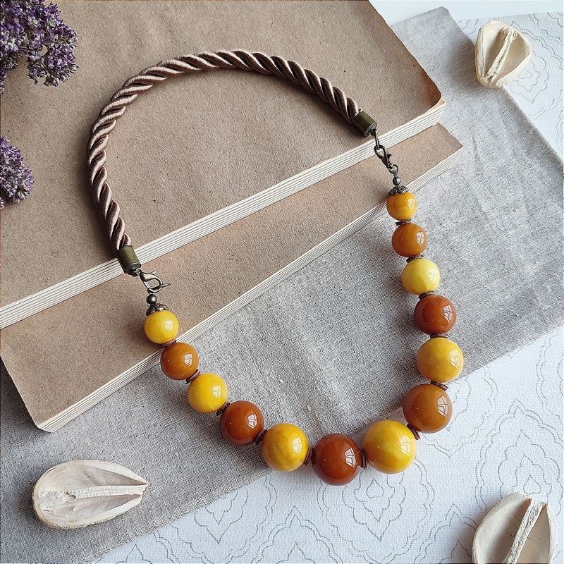 Колье 2 в 1,  Янт.Пресс