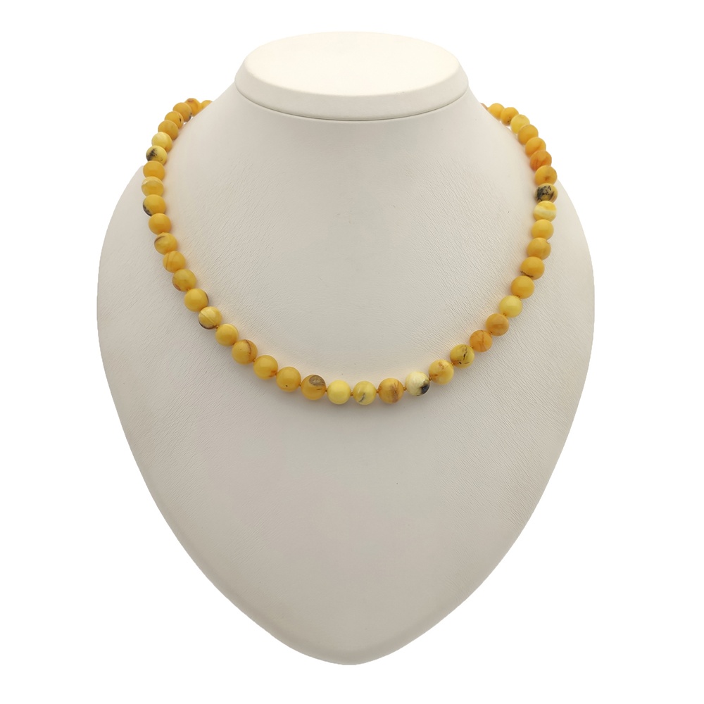 Бусы "Шар" из янтаря