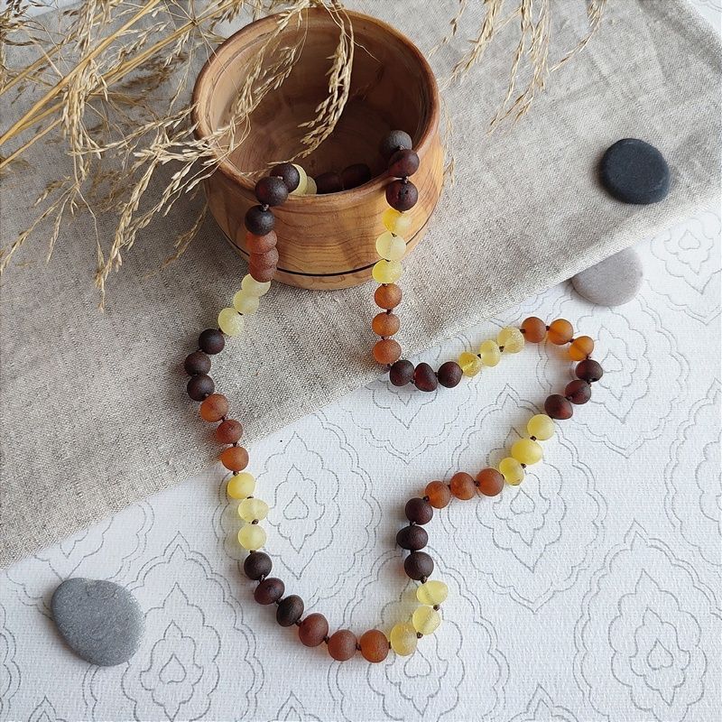 Бусы "Горох" из янтаря