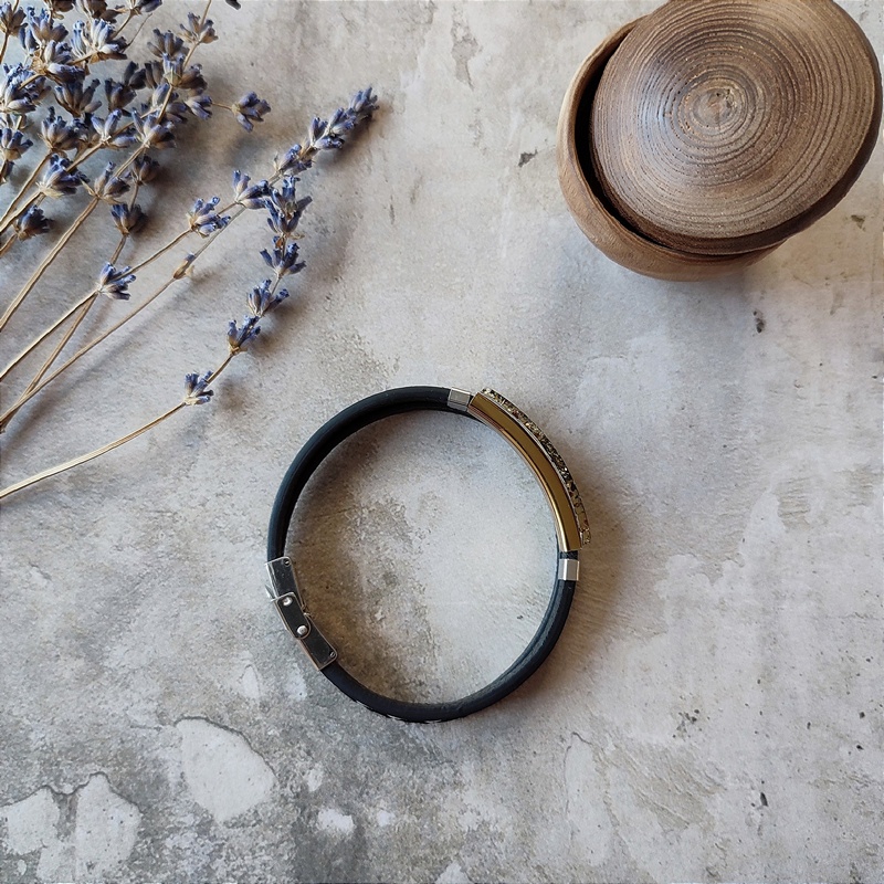 Браслет на кож.ремешке, янтарь 3101419862 (5)