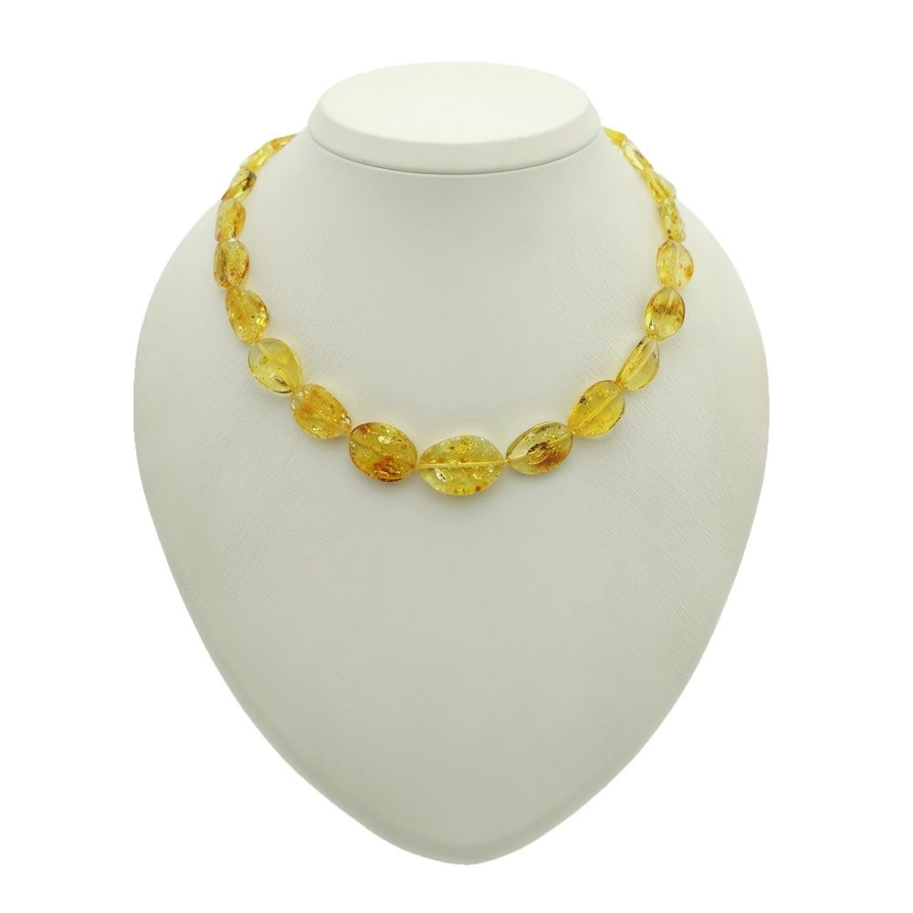 Бусы "Телевизор" янтарь