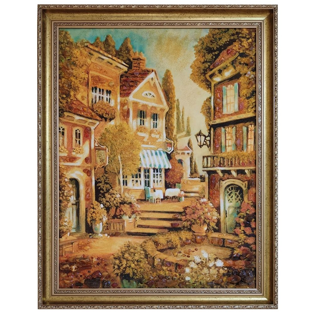 Картина "Старый город" Янтарь