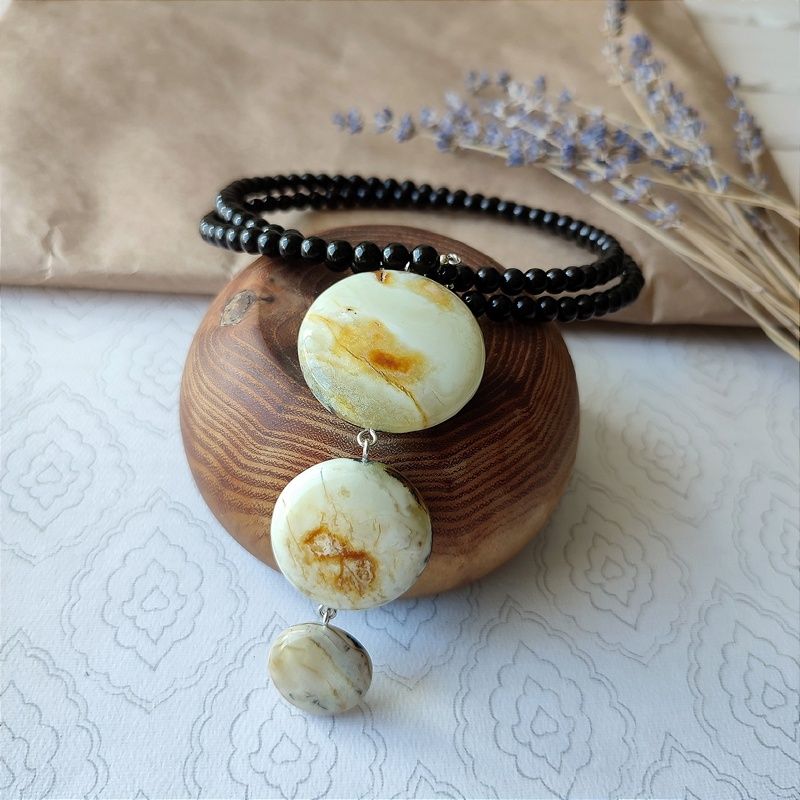 Колье "Италия" Янтарь