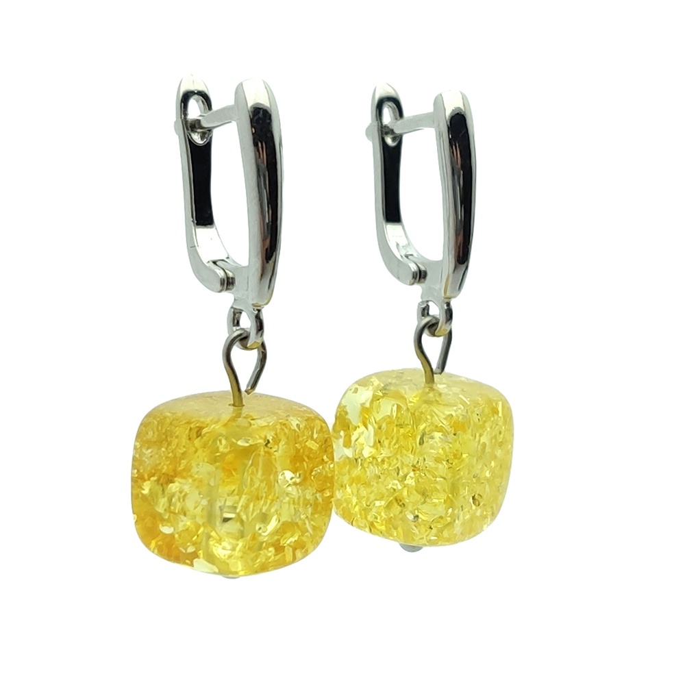 Серьги  ПСР, Янтарь 2403205132