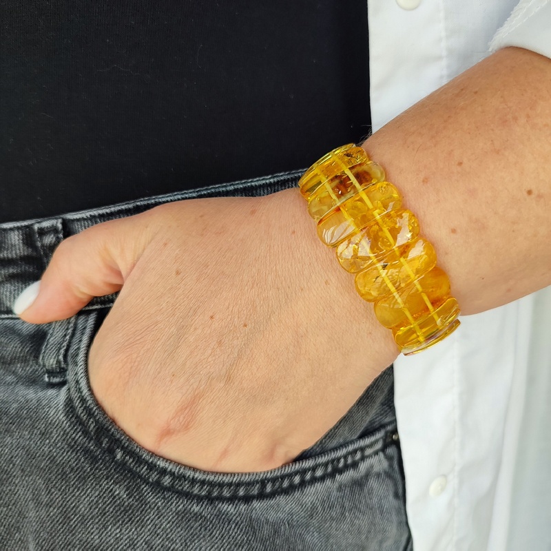 Браслет пласт. янтарь 3401109474 (5)