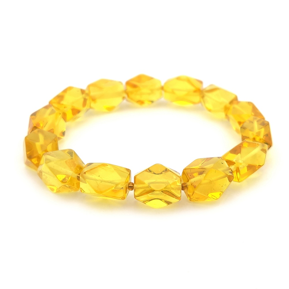 Браслет "Конфетка" янтарь