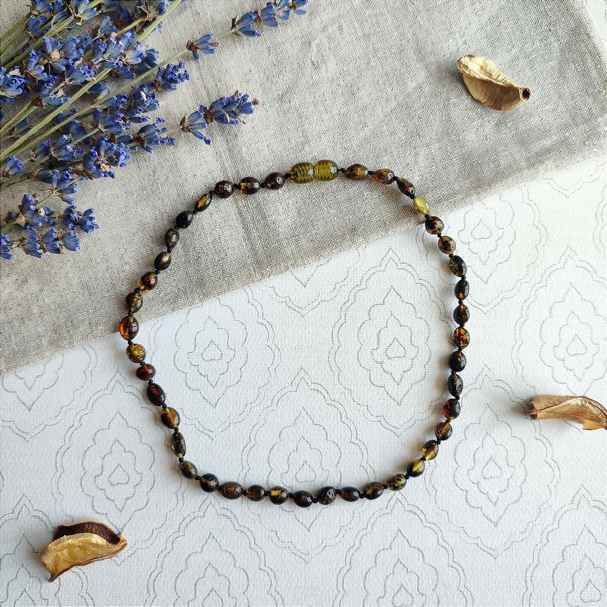 Бусы детские из янтаря 5213009935 (4)