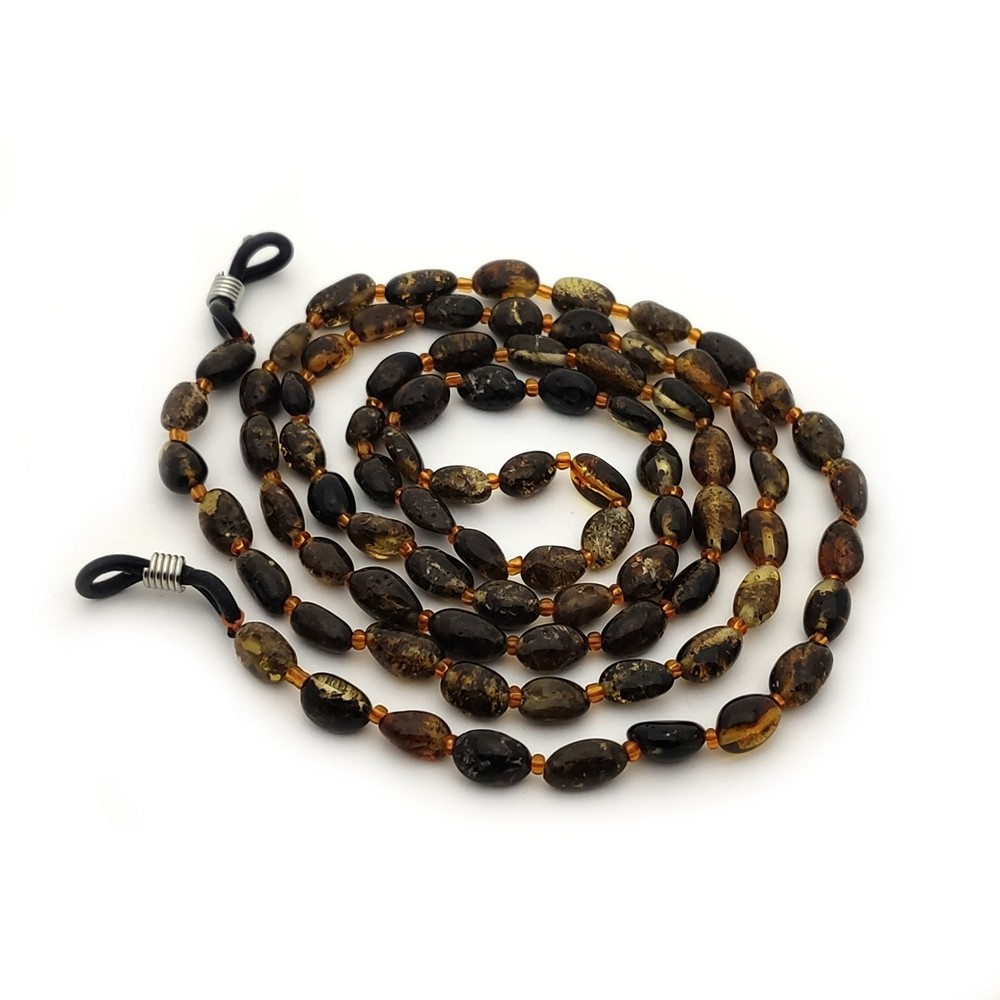 Шнурок для очков, янтарь