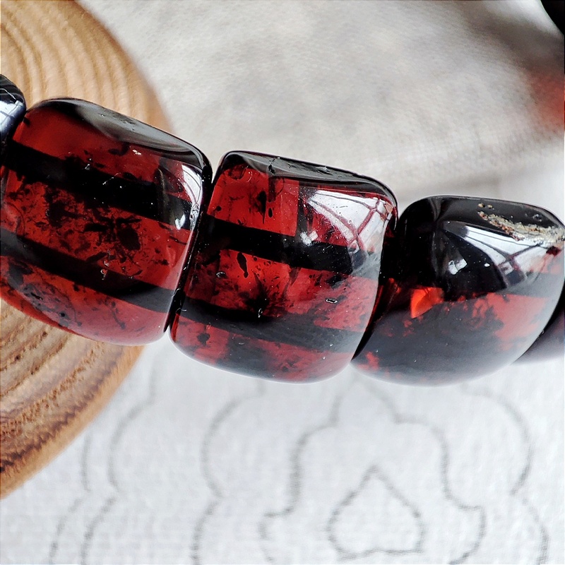 Браслет пластина янтарь 3001109515 (3)