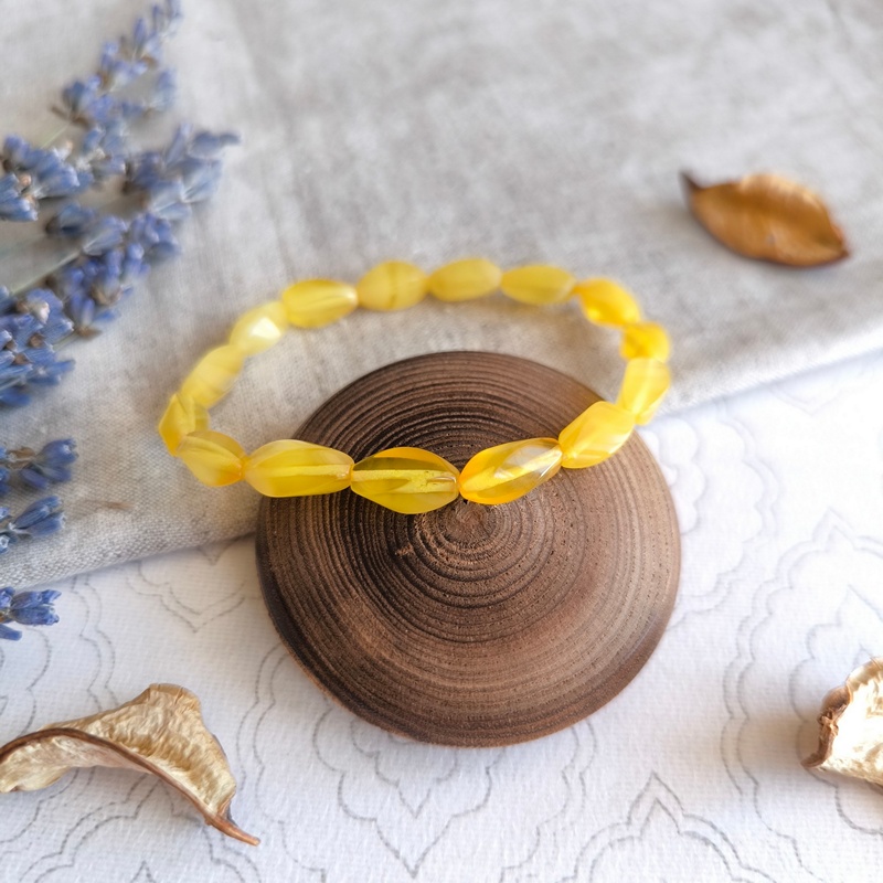 Браслет "Елена" янтарь