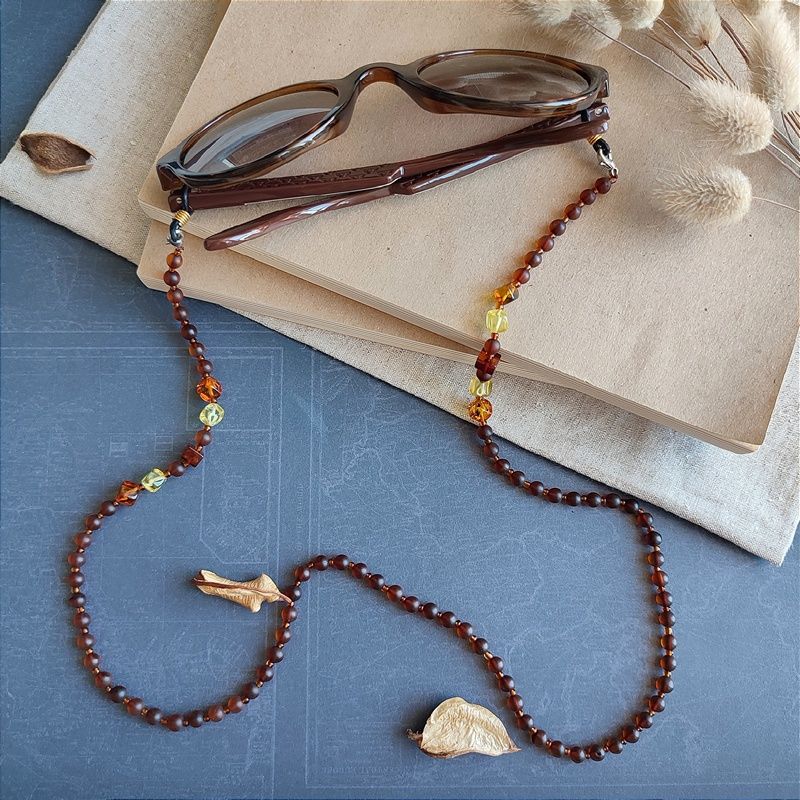 2,Шнурок для очков 5 в 1, янтарь