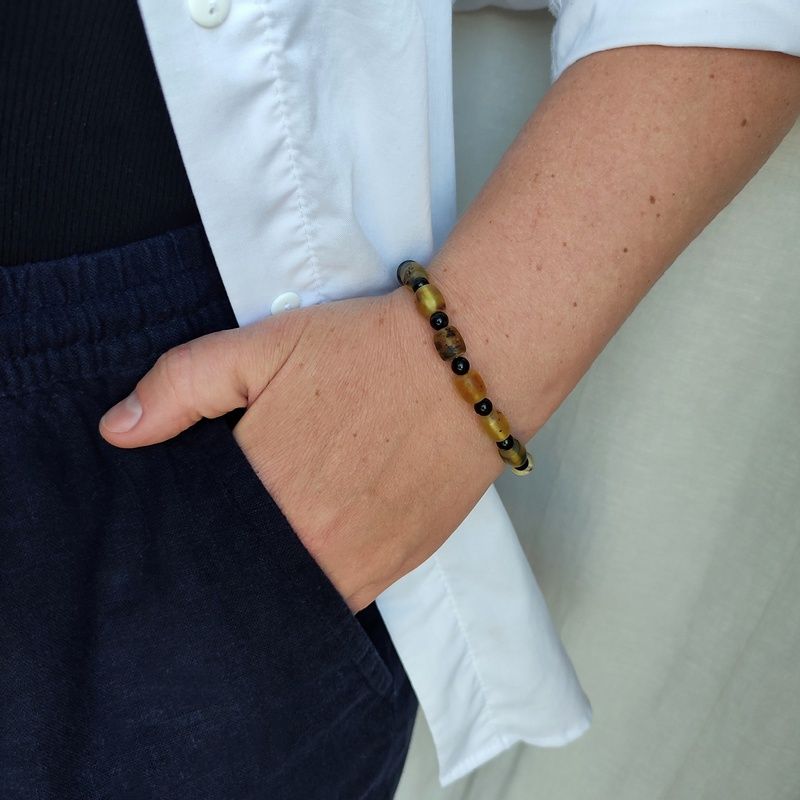 Браслет "Бочата" янтарь