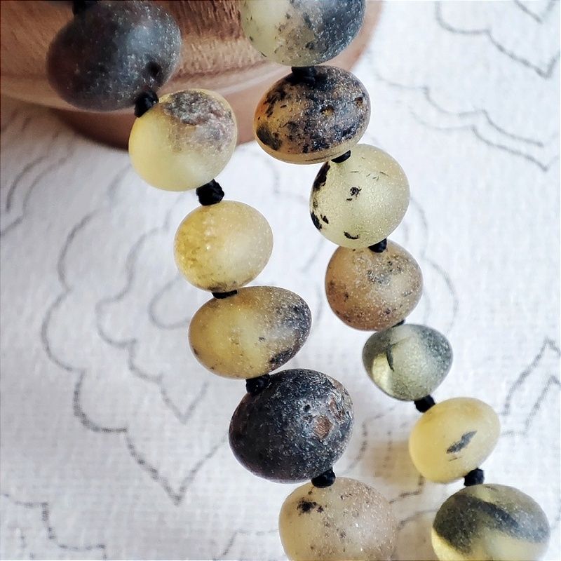 Бусы "Горох" из янтаря