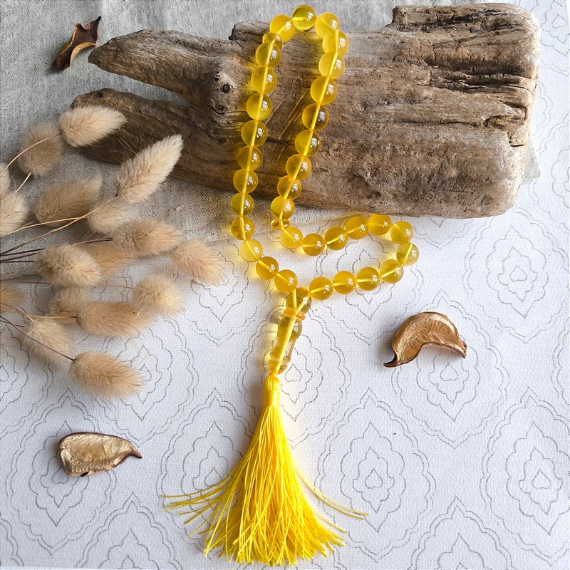 Четки мусульманские янтарь 9311100041 (1)