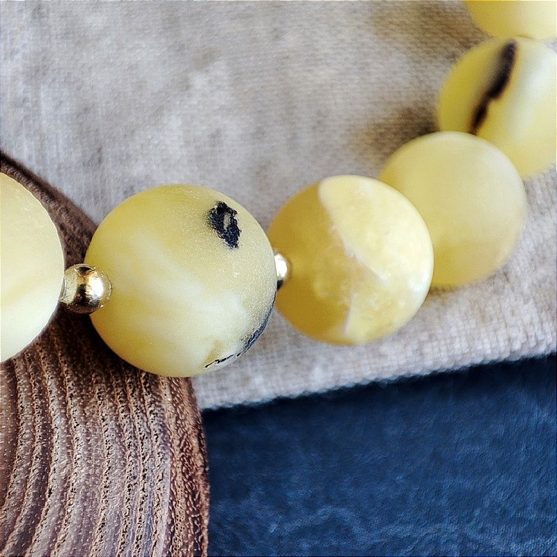 Браслет "Шар" янтарь