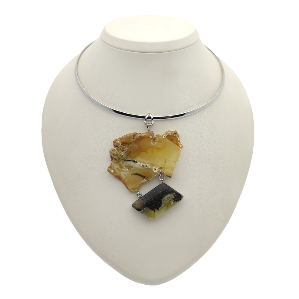 Колье авторское Янтарь