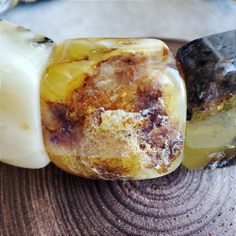 Браслет "Ириска" янтарь