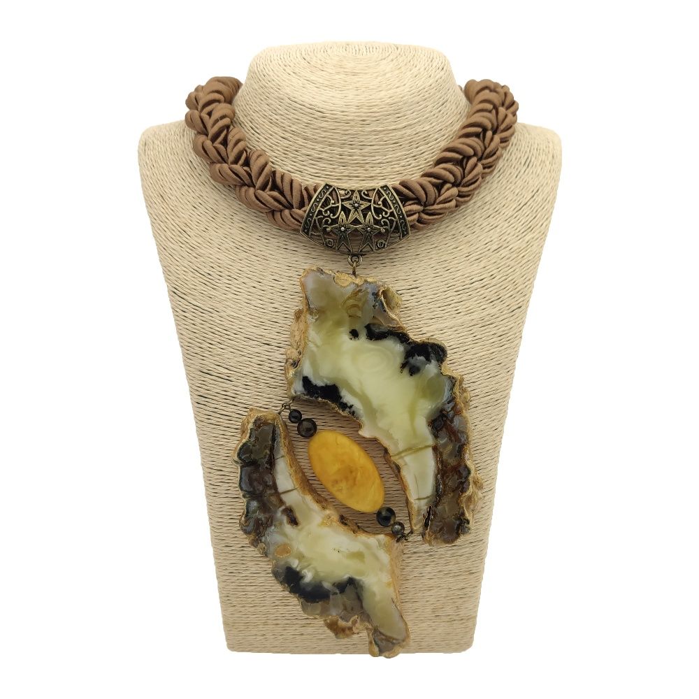 Колье авторское Янтарь