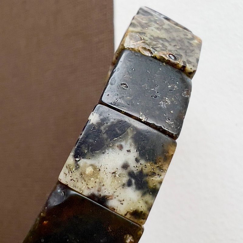 Браслет "Пластина" Янтарь