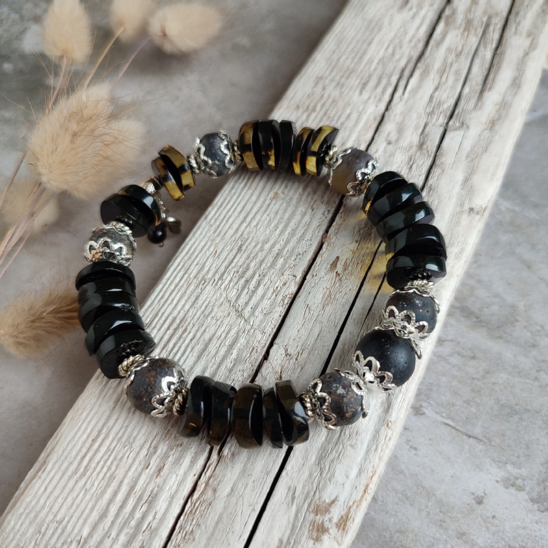 Браслет "Фантазия" янтарь