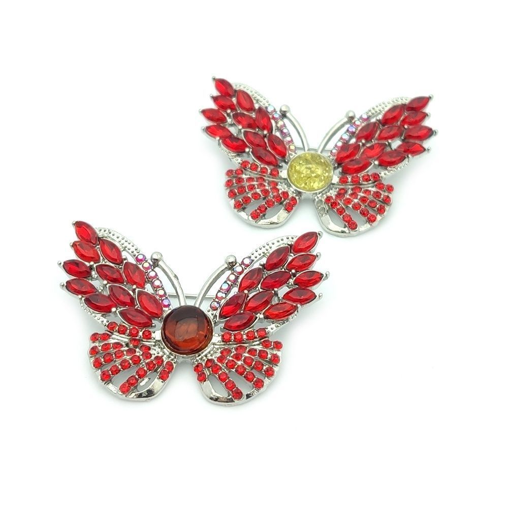 Брошь "Бабочка Б" янт.