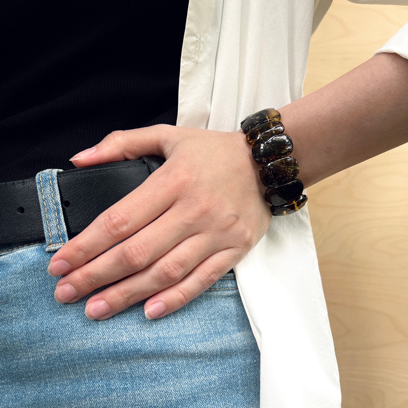 Браслет пласт. янтарь 32119421-5