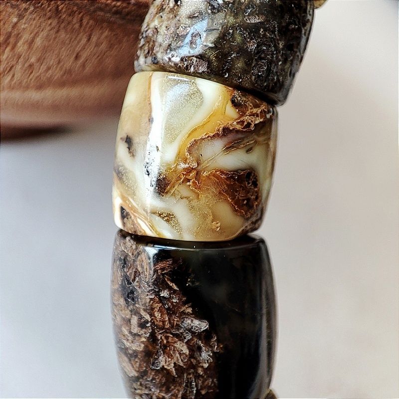 Браслет "Мандарин" муж. Янтарь