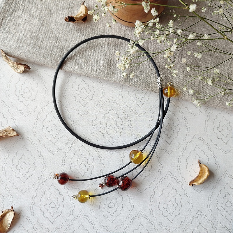 Колье "Италия" Янтарь