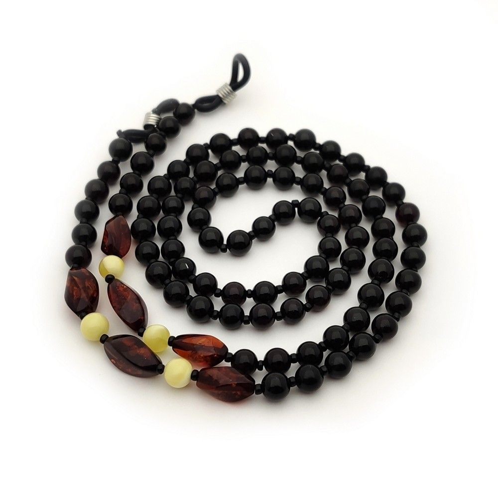 2,Шнурок для очков, янтарь