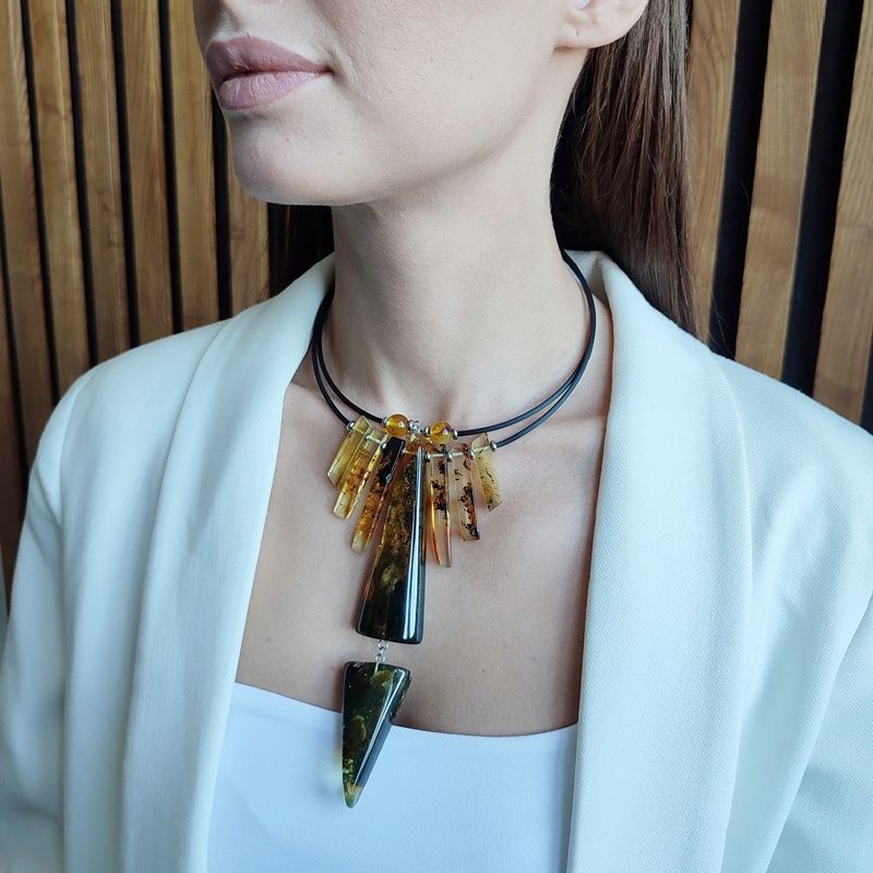 Колье "Италия" Янтарь