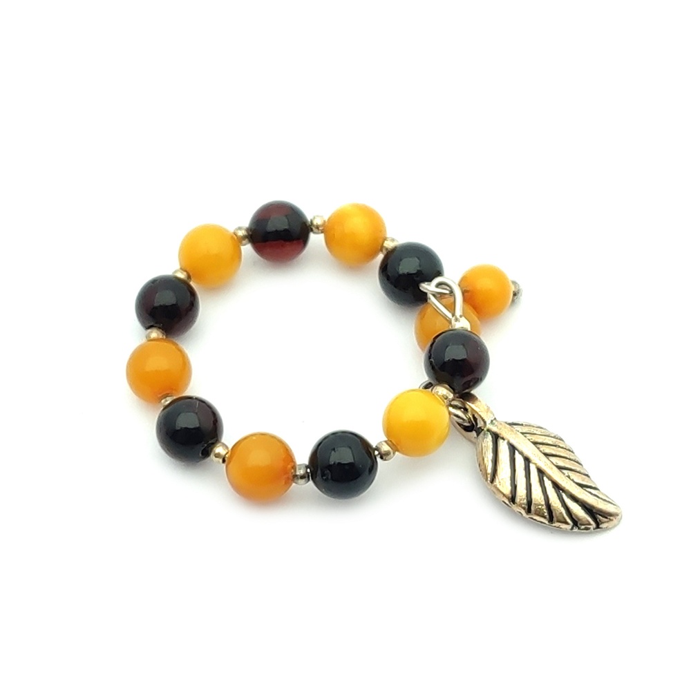 Кольцо Шар янтарь 650028934