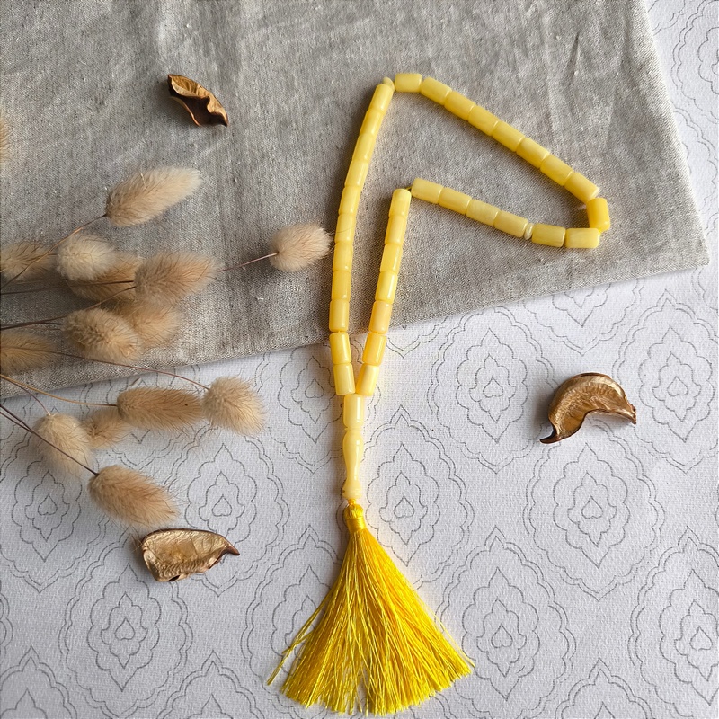 Четки мусульманские янтарь 9301100091 (2)