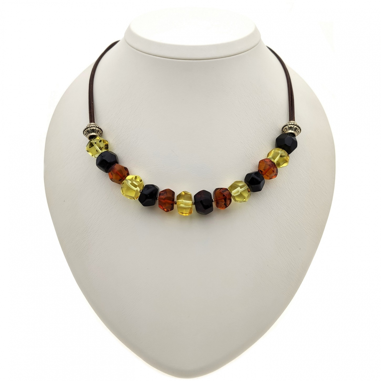 Колье "Граненка" Янтарь