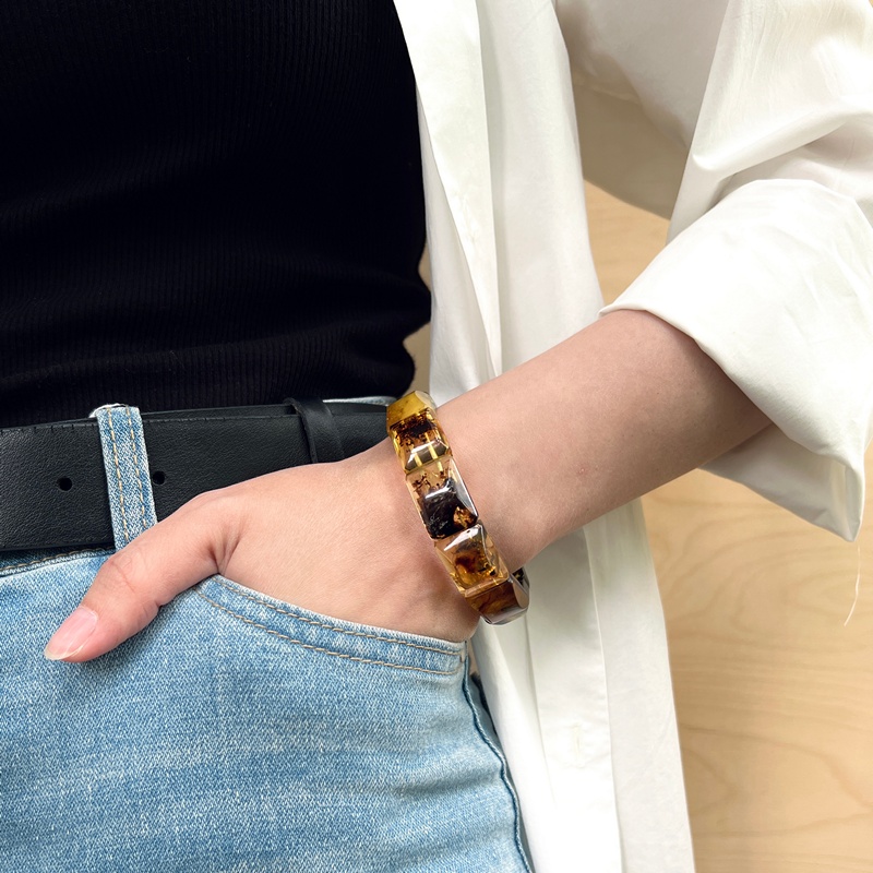 Браслет пласт. янтарь 3421119456-5