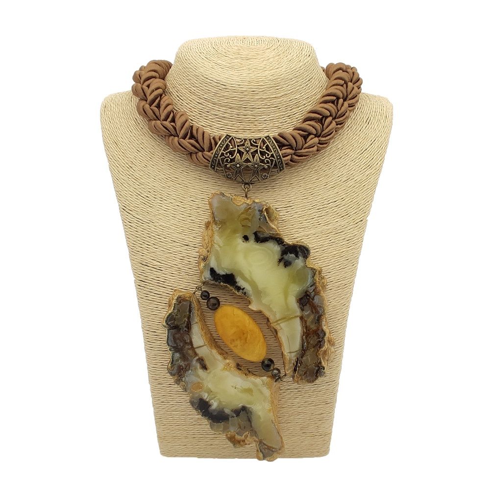 Колье авторское Янтарь