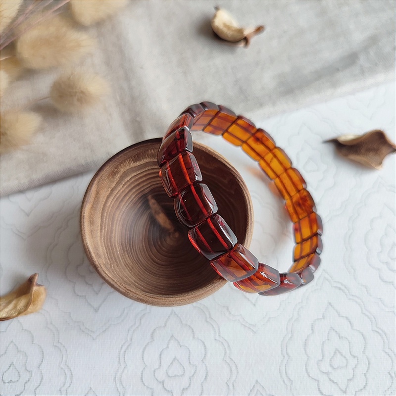 Браслет пластина янтарь 3101109515 (3)