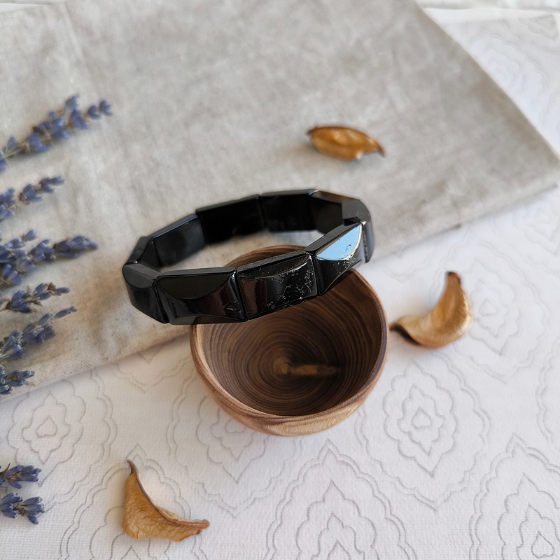 Браслет "Пластина" Янтарь