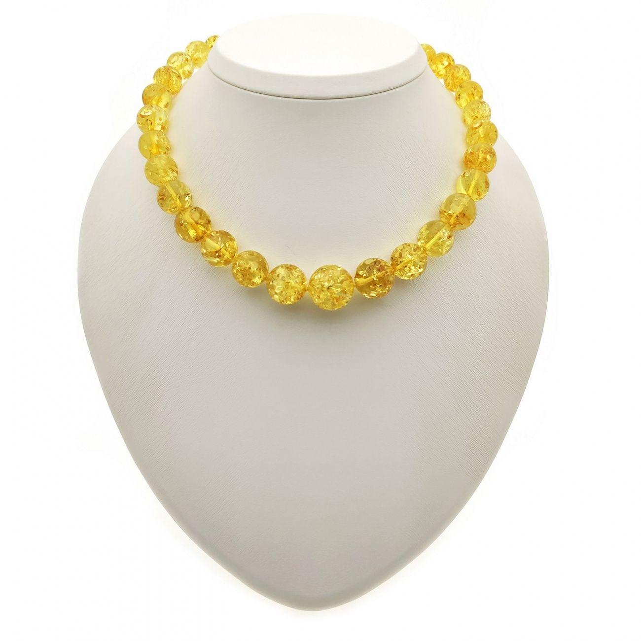 Бусы "Шар" из янтаря