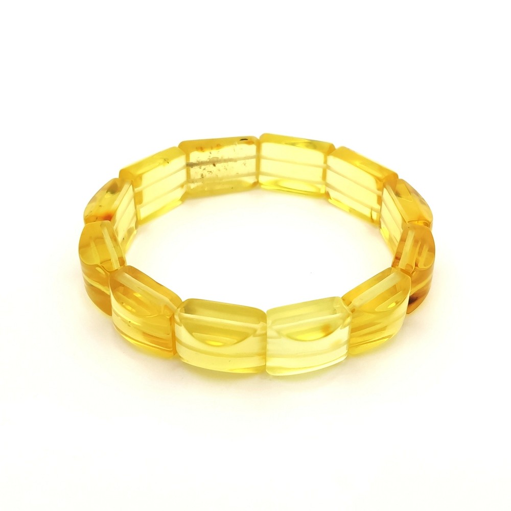 Браслет пласт. янтарь