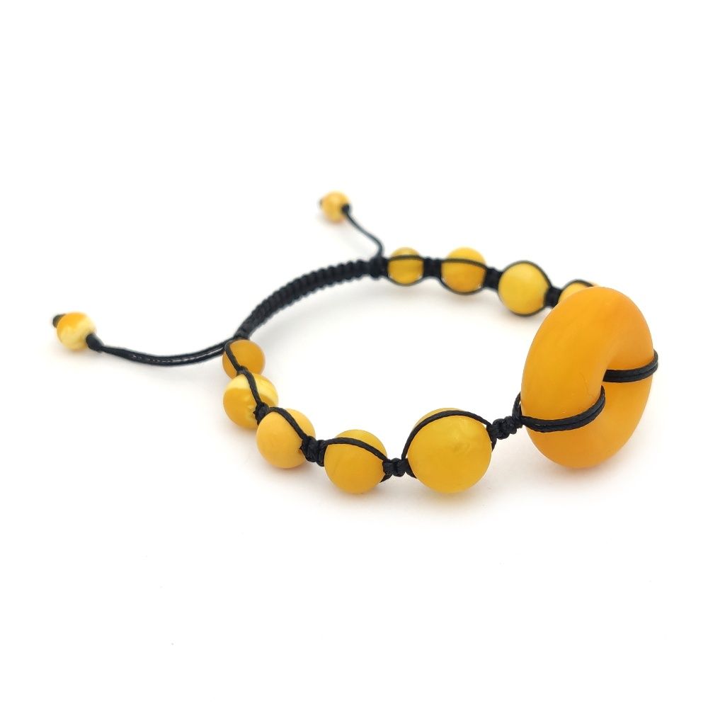 Браслет "Донат" янтарь