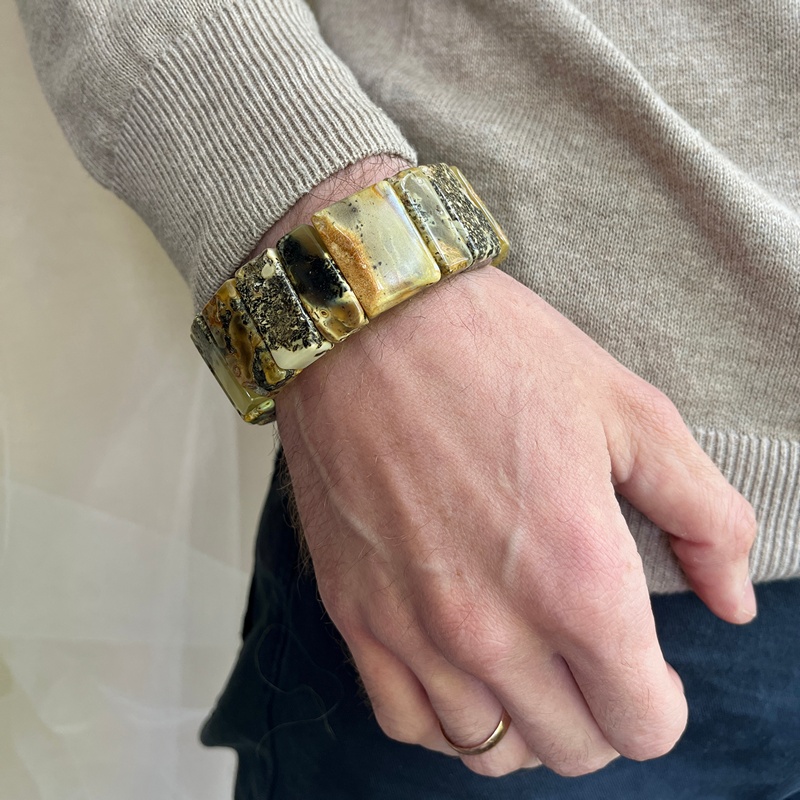 Браслет Муж. янтарь 3031119493-5