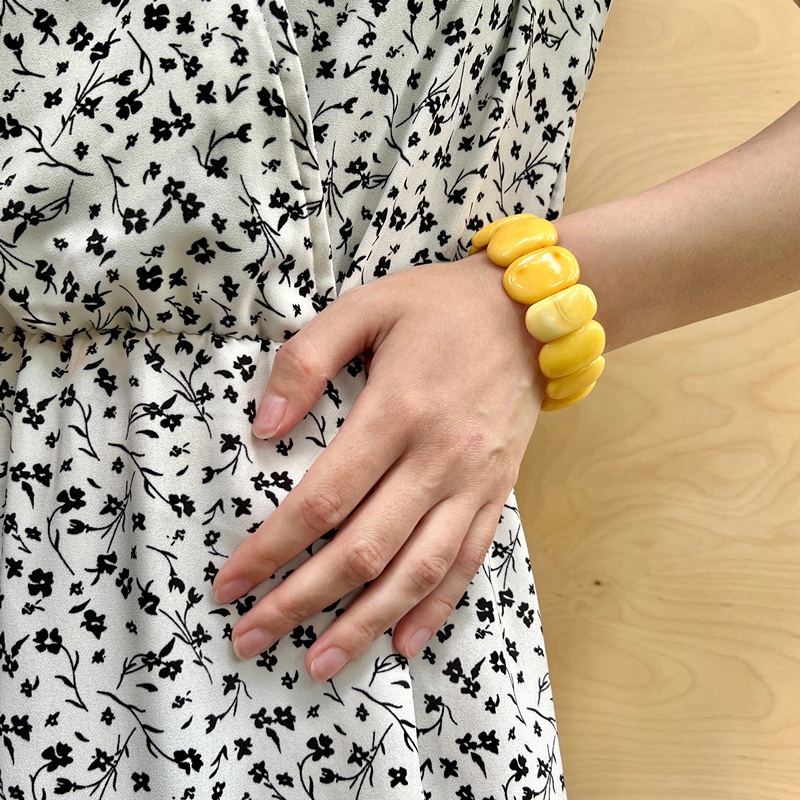 Браслет пласт. янтарь 33119474-5