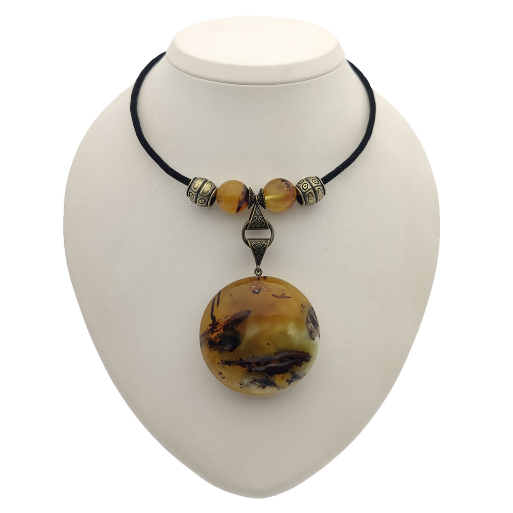 Колье авторское Янтарь а7506900015