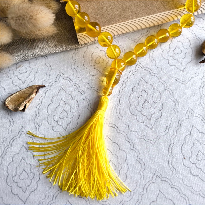 Четки мусульманские янтарь 9401100046 (3)