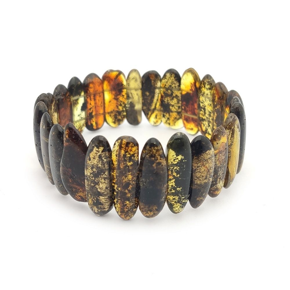 Браслет "Пластина" Янтарь