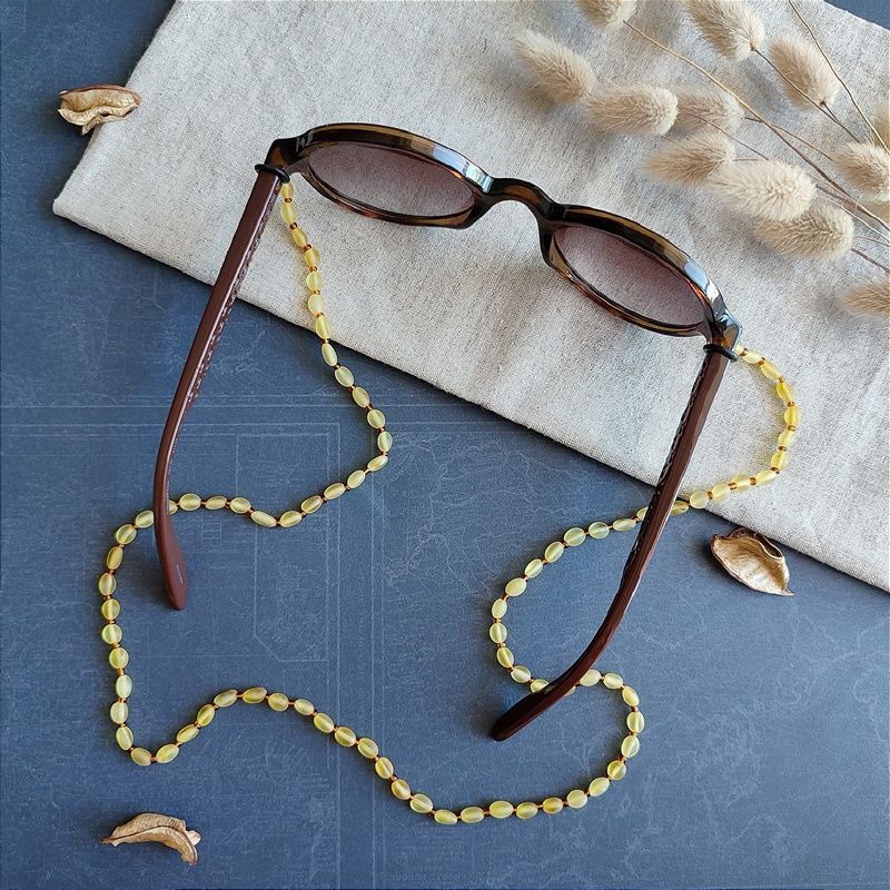 1,Шнурок для очков, янтарь